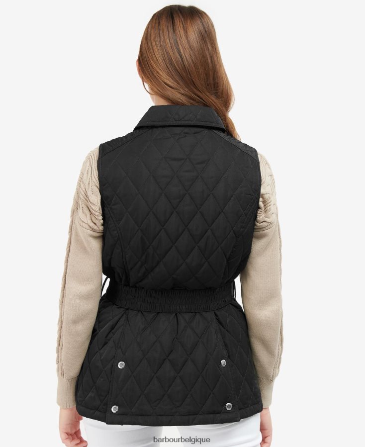 vêtements Barbour gilet de défense ceinturé sable clair/robe femmes T2L6ZP1553