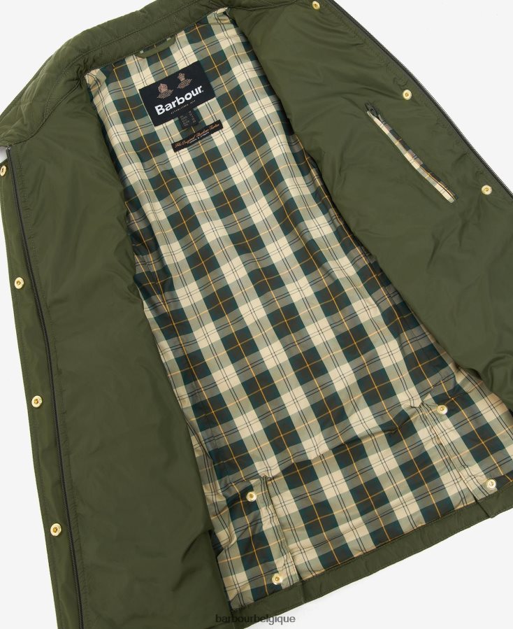 vêtements Barbour gilet de défense ceinturé sable clair/robe femmes T2L6ZP1556