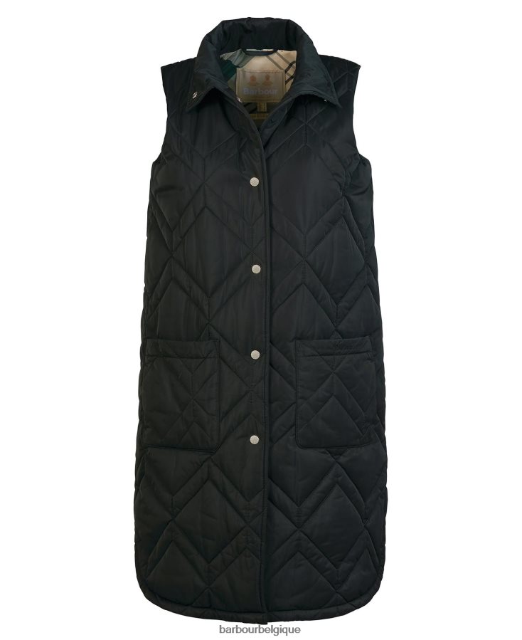 vêtements Barbour gilet dio lt tartan fauve/fougère ancienne femmes T2L6ZP1581