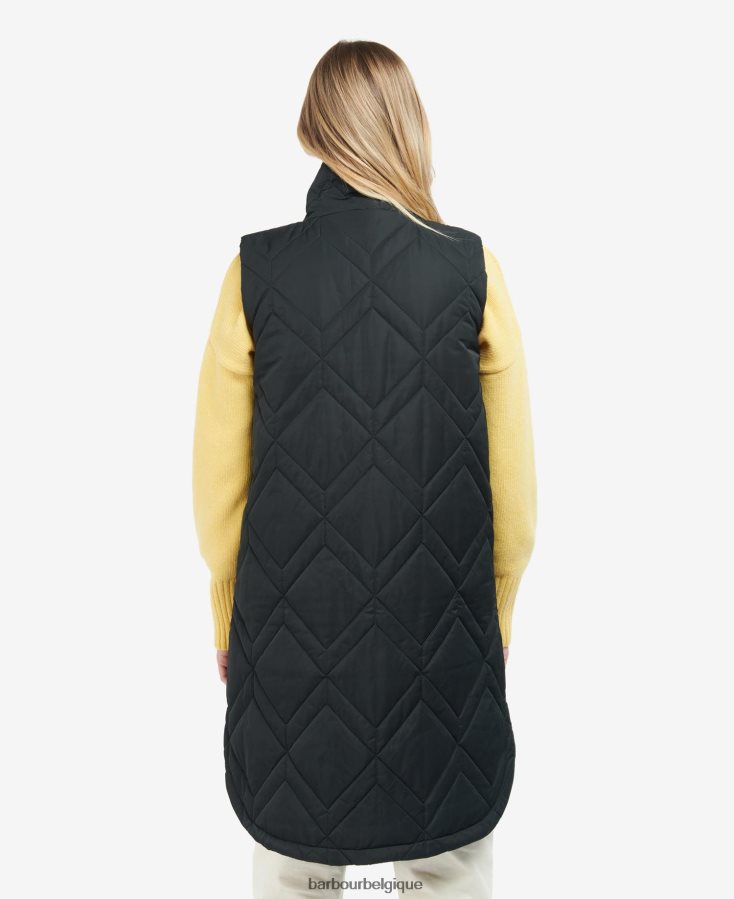 vêtements Barbour gilet dio lt tartan fauve/fougère ancienne femmes T2L6ZP1581