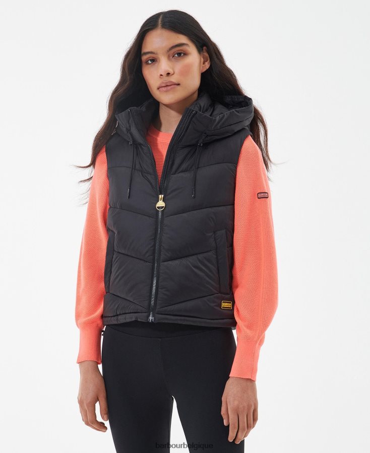 vêtements Barbour gilet halton fumée verte femmes T2L6ZP1562