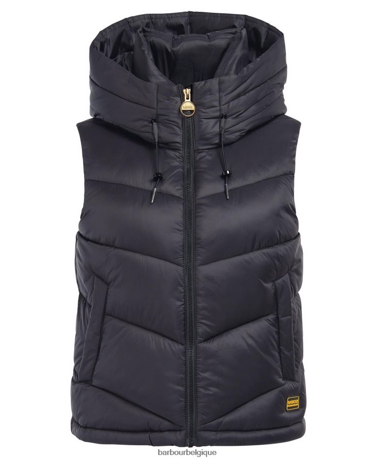 vêtements Barbour gilet halton fumée verte femmes T2L6ZP1562