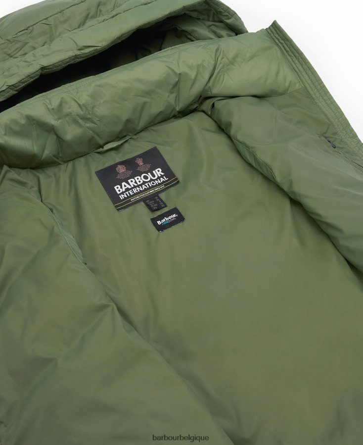 vêtements Barbour gilet halton fumée verte femmes T2L6ZP1564