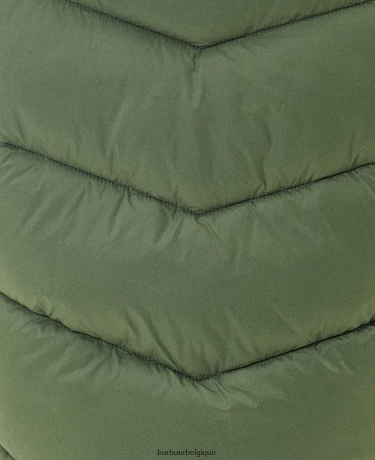 vêtements Barbour gilet halton fumée verte femmes T2L6ZP1564