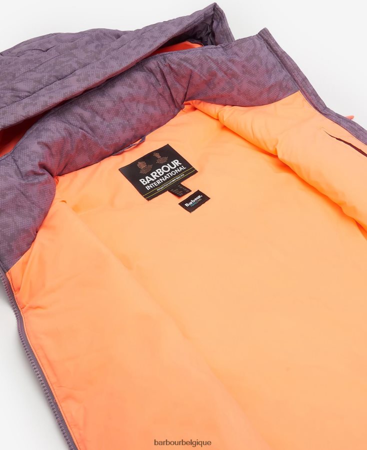 vêtements Barbour gilet halton imprimé impression de paysage lunaire femmes T2L6ZP1569