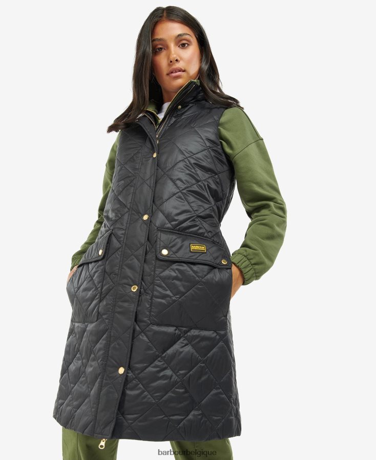 vêtements Barbour gilet knock hill cendre brûlée femmes T2L6ZP1557