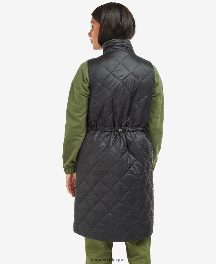 vêtements Barbour gilet knock hill cendre brûlée femmes T2L6ZP1557