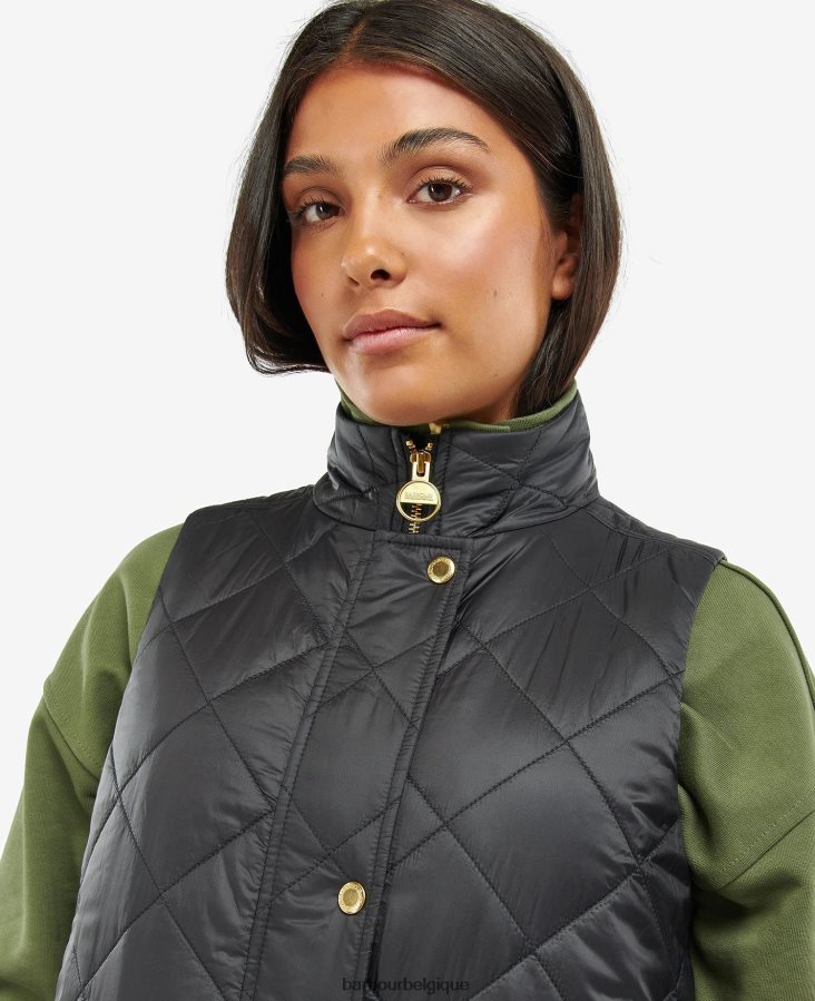 vêtements Barbour gilet knock hill cendre brûlée femmes T2L6ZP1557