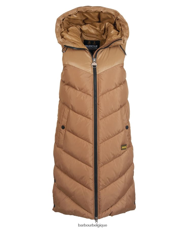 vêtements Barbour gilet marathon noir de jais femmes T2L6ZP1583