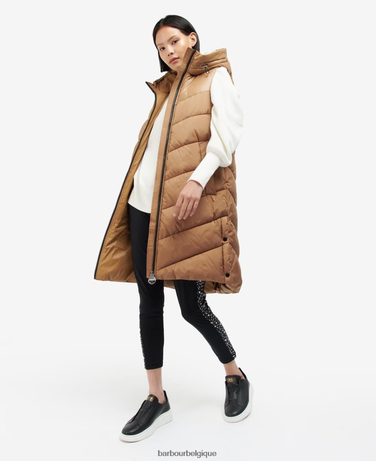 vêtements Barbour gilet marathon noir de jais femmes T2L6ZP1583