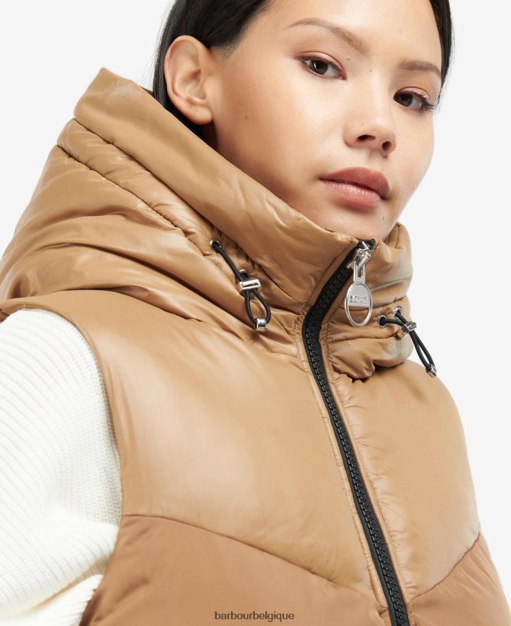 vêtements Barbour gilet marathon noir de jais femmes T2L6ZP1583