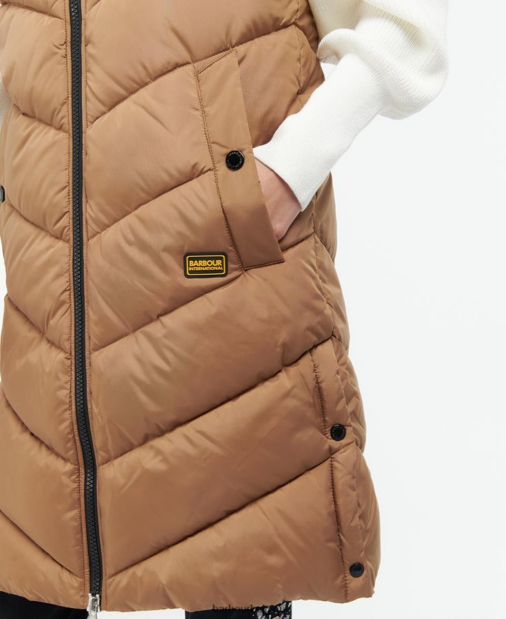 vêtements Barbour gilet marathon noir de jais femmes T2L6ZP1583