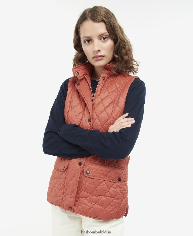 vêtements Barbour gilet otterburn poussière de rose femmes T2L6ZP1544