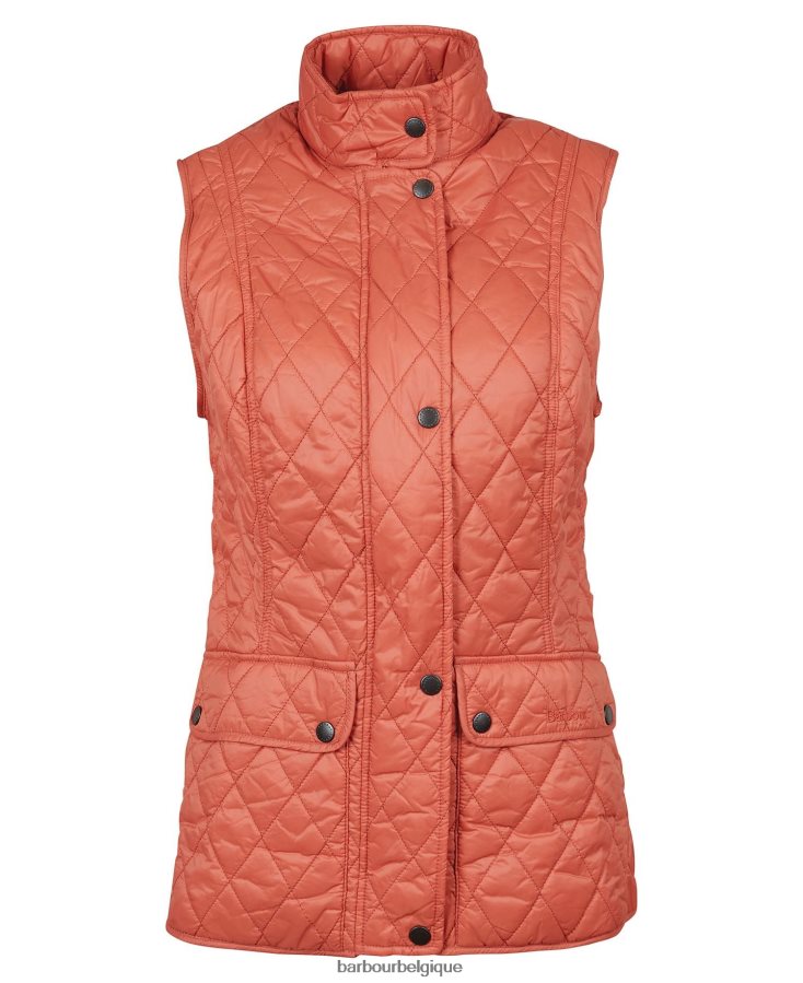 vêtements Barbour gilet otterburn poussière de rose femmes T2L6ZP1544