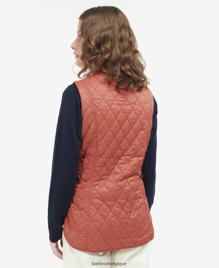 vêtements Barbour gilet otterburn poussière de rose femmes T2L6ZP1544