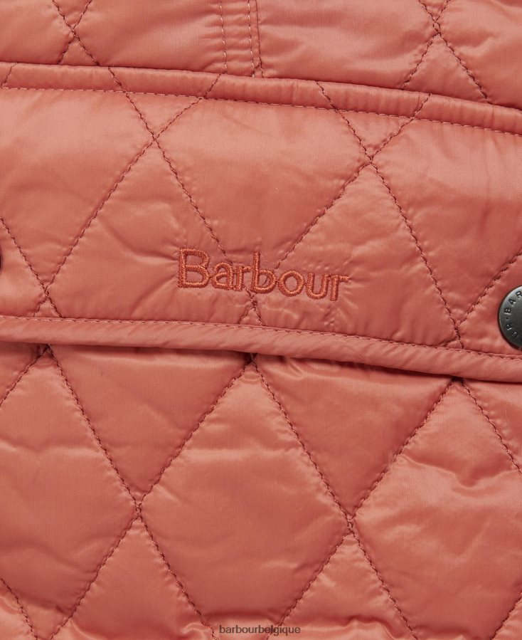 vêtements Barbour gilet otterburn poussière de rose femmes T2L6ZP1544