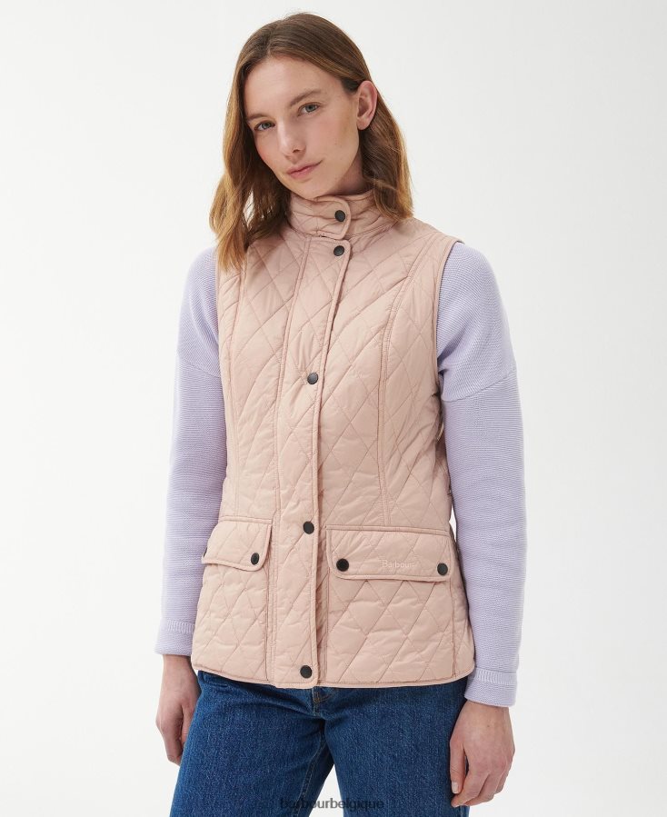 vêtements Barbour gilet otterburn poussière de rose femmes T2L6ZP1572