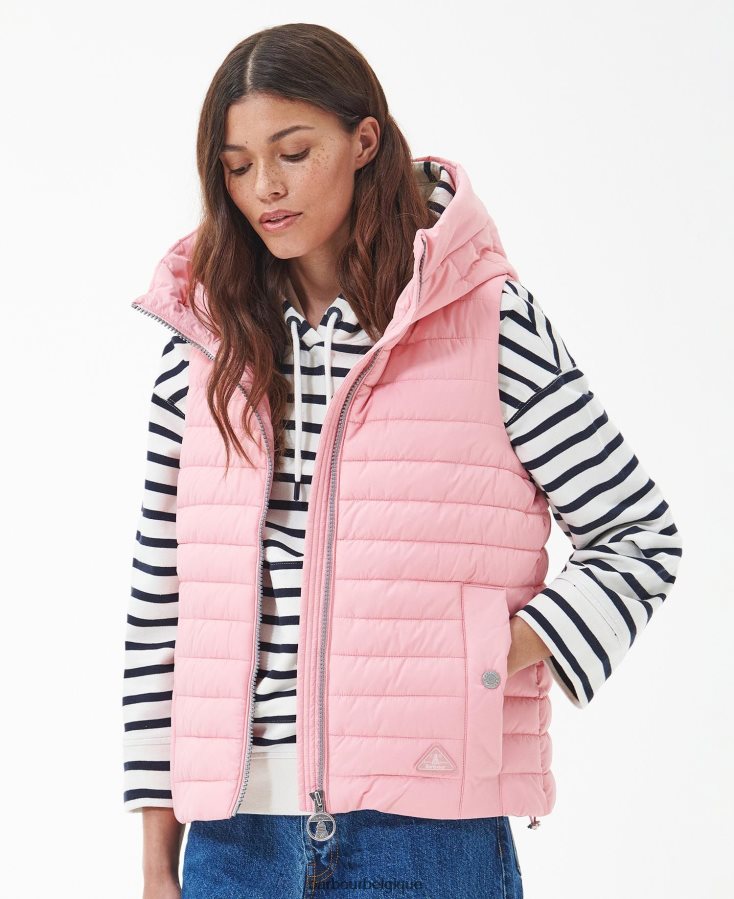 vêtements Barbour gilet oxeye rose reine des prés femmes T2L6ZP1542