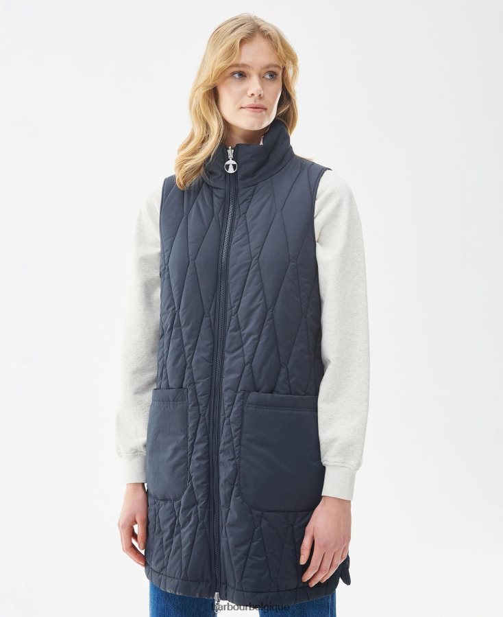 vêtements Barbour gilet réversible acanthus impression d'olivine/de merveilles botaniques femmes T2L6ZP1545