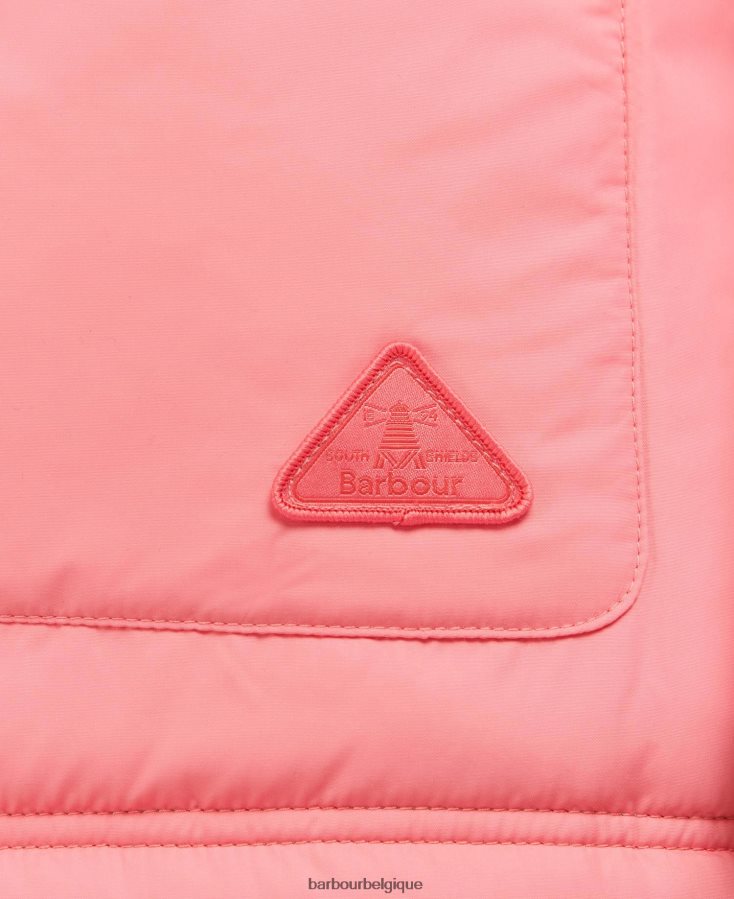 vêtements Barbour gilet réversible apia olivier/punch rose femmes T2L6ZP1566