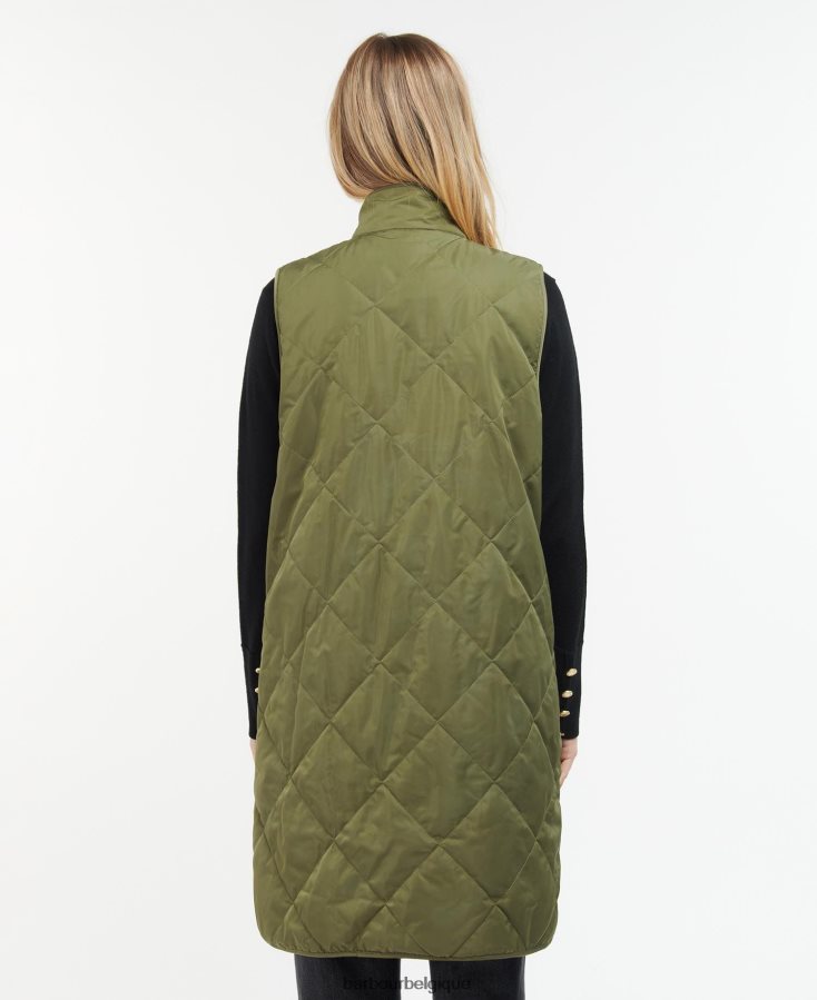 vêtements Barbour gilet sans manches noir/ancien femmes T2L6ZP1578