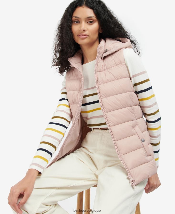 vêtements Barbour gilet shaw quartz rose femmes T2L6ZP1573
