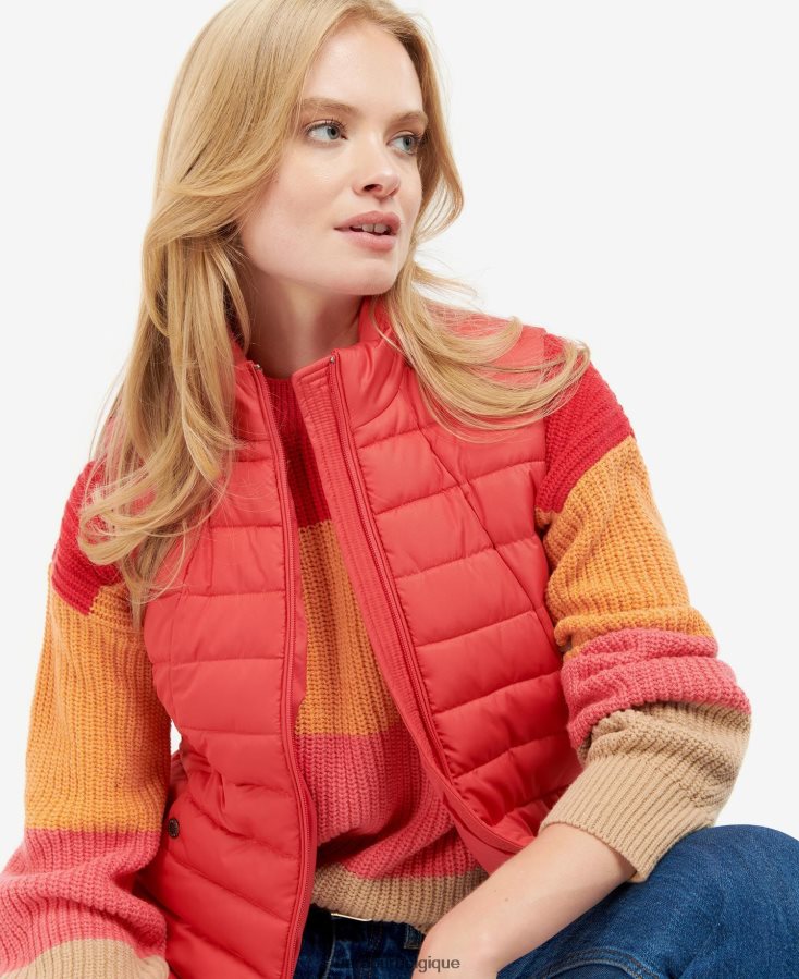 vêtements Barbour gilet yara Olivier femmes T2L6ZP1576