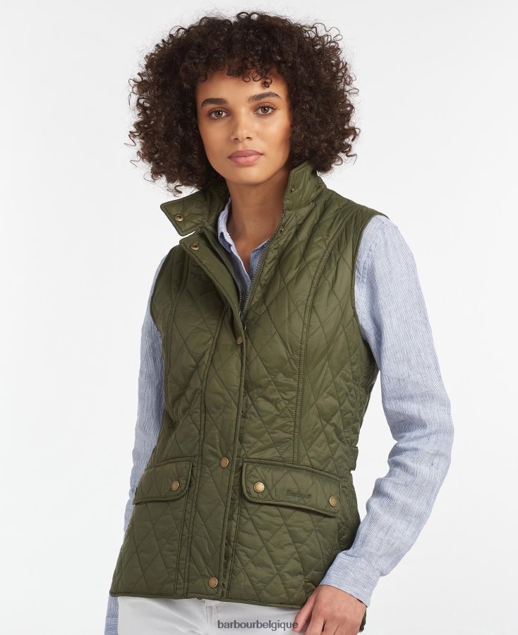 vêtements Barbour ouest otterburn olive femmes T2L6ZP1541