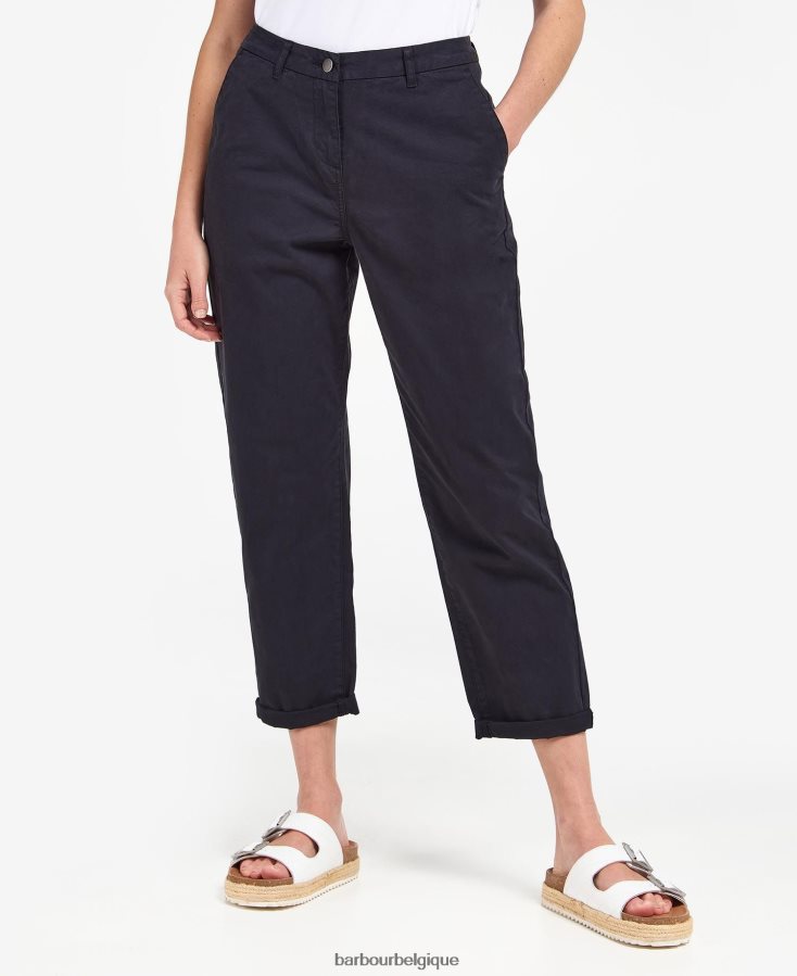 vêtements Barbour chino essentiel marine classique femmes T2L6ZP1805