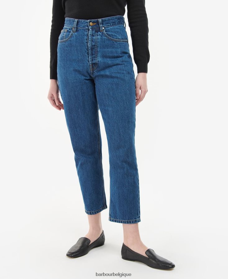 vêtements Barbour jean Moorland à taille haute lavage d'origine femmes T2L6ZP1785