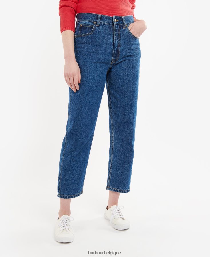 vêtements Barbour jean coupe droite westbury écru femmes T2L6ZP1779