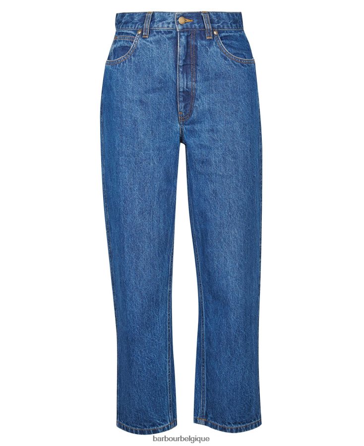 vêtements Barbour jean coupe droite westbury écru femmes T2L6ZP1779