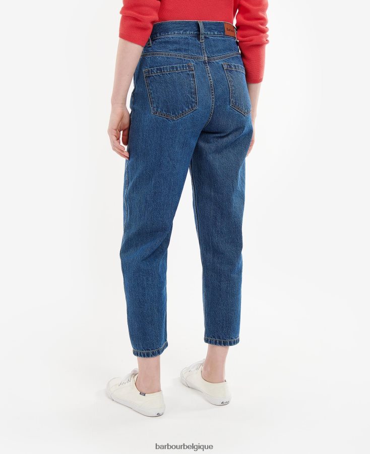 vêtements Barbour jean coupe droite westbury écru femmes T2L6ZP1779