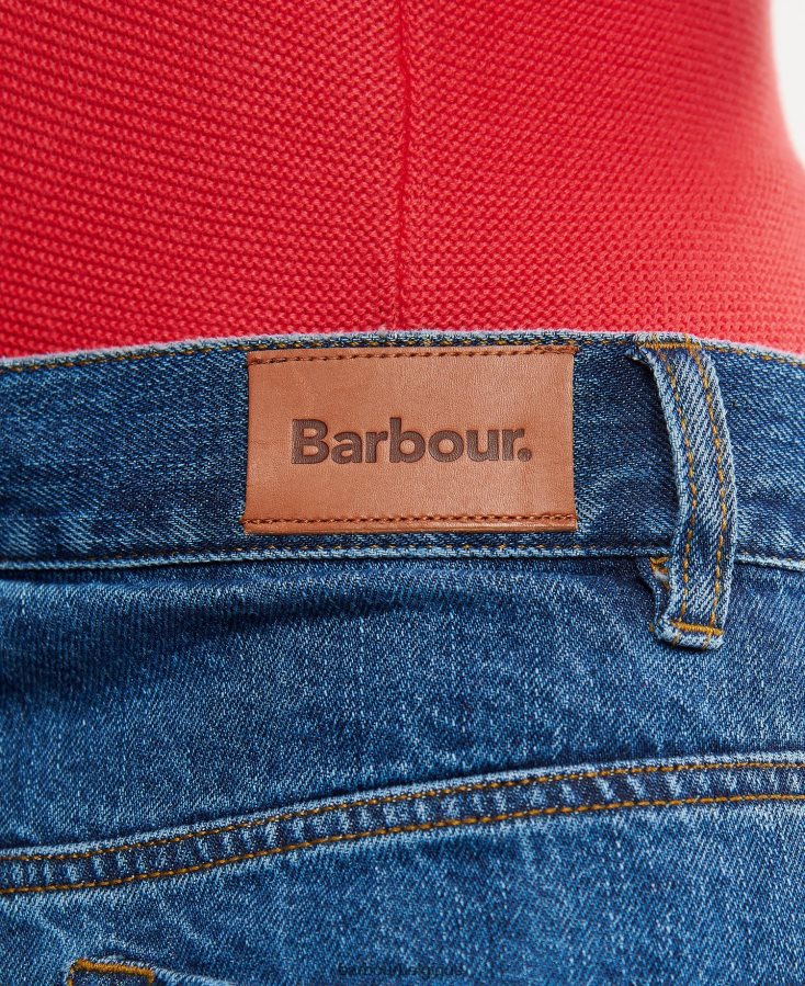 vêtements Barbour jean coupe droite westbury écru femmes T2L6ZP1779