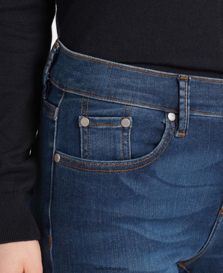 vêtements Barbour jean slim essentiel bleu usé femmes T2L6ZP1772