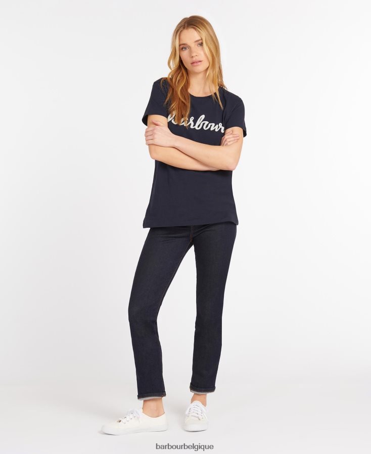 vêtements Barbour jean slim essentiel bleu usé femmes T2L6ZP1804