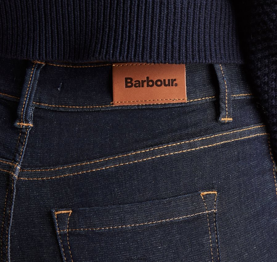 vêtements Barbour jean slim essentiel bleu usé femmes T2L6ZP1804