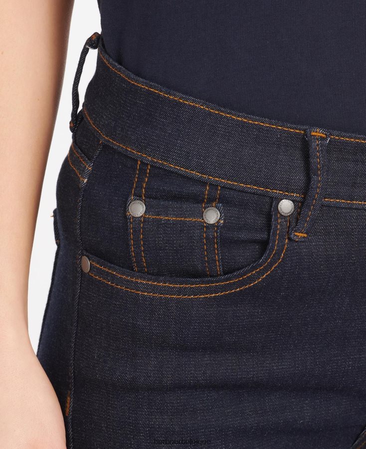 vêtements Barbour jean slim essentiel bleu usé femmes T2L6ZP1804