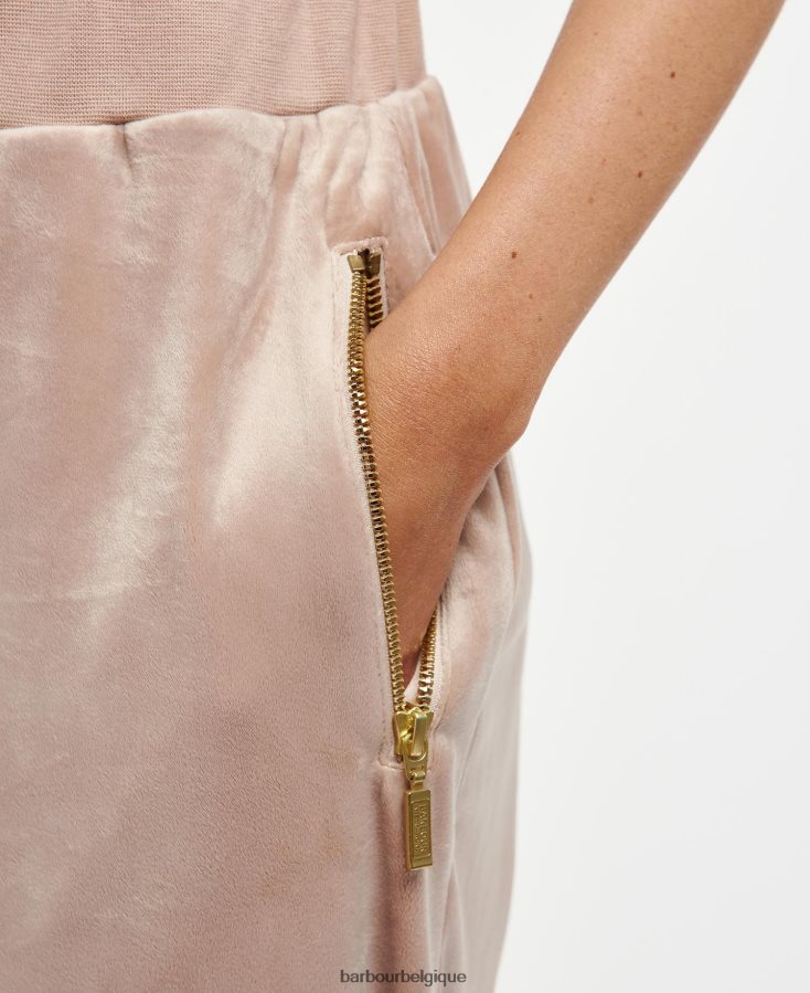 vêtements Barbour joggeur des grands chemins argile rose femmes T2L6ZP1810