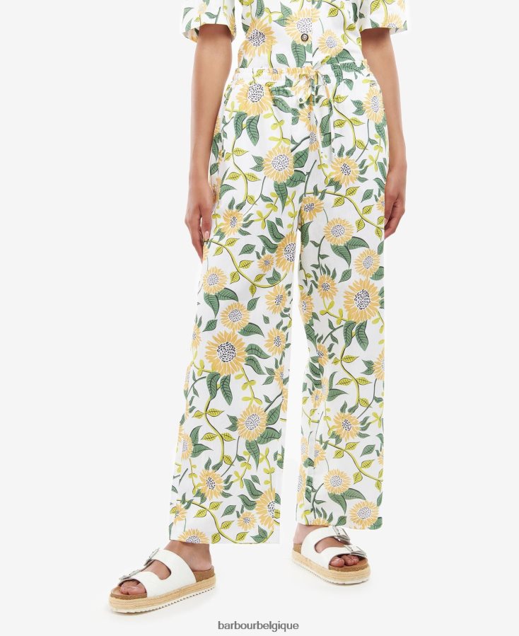 vêtements Barbour pantalon bloomfield multi-tournesol femmes T2L6ZP1774