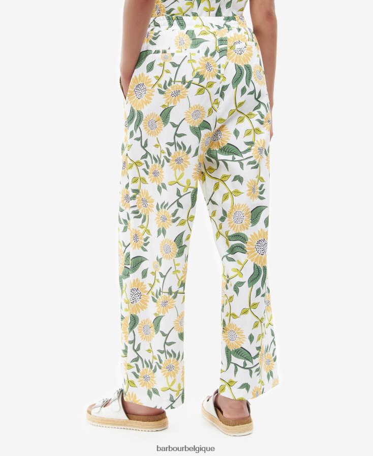 vêtements Barbour pantalon bloomfield multi-tournesol femmes T2L6ZP1774