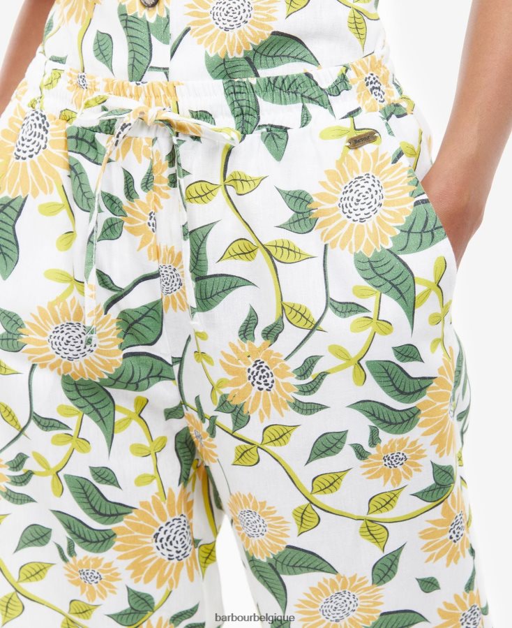 vêtements Barbour pantalon bloomfield multi-tournesol femmes T2L6ZP1774