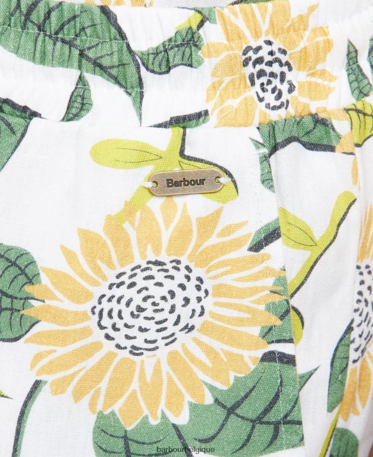 vêtements Barbour pantalon bloomfield multi-tournesol femmes T2L6ZP1774