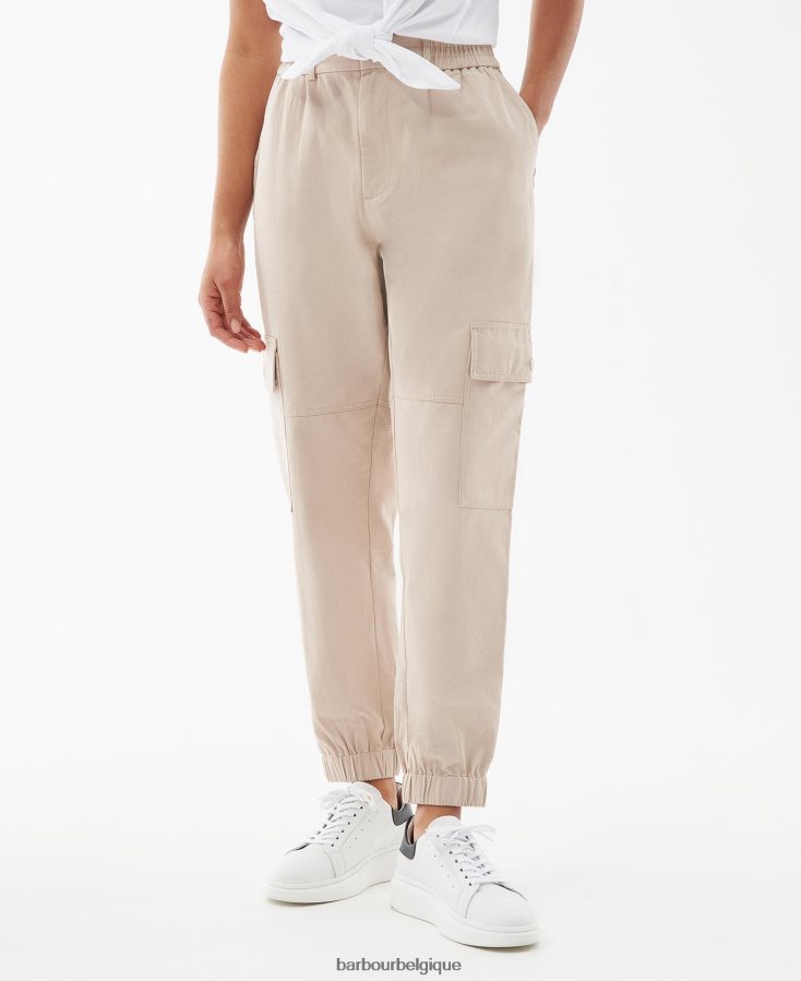 vêtements Barbour pantalon monaco vert minuit femmes T2L6ZP1771