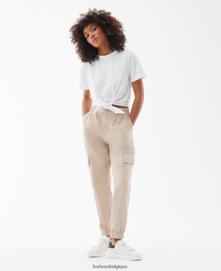 vêtements Barbour pantalon monaco vert minuit femmes T2L6ZP1771