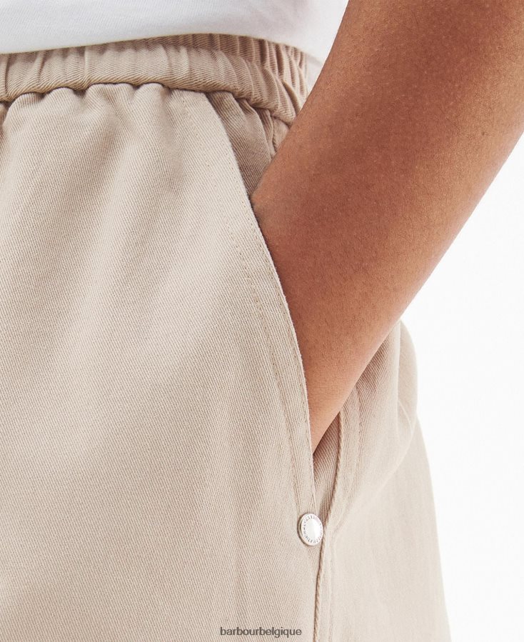 vêtements Barbour pantalon monaco vert minuit femmes T2L6ZP1771