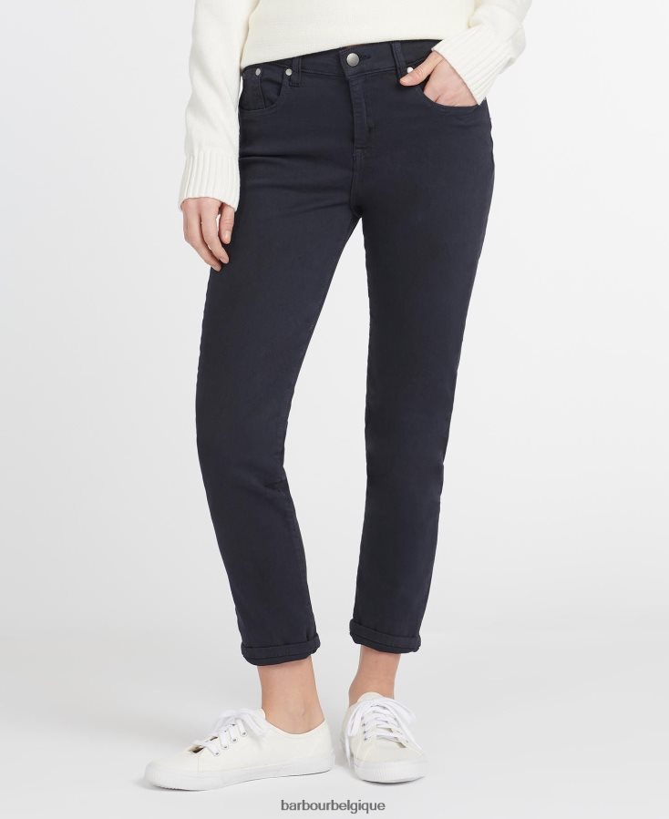 vêtements Barbour pantalon slim essentiel blanc femmes T2L6ZP1778