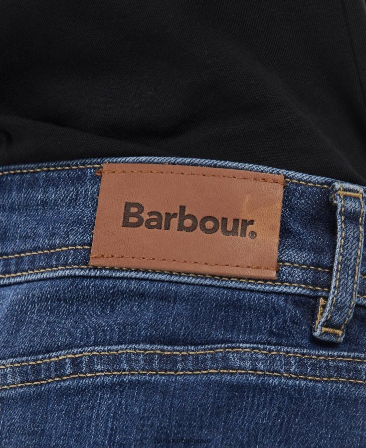 vêtements Barbour short en jean maddison écru femmes T2L6ZP1762