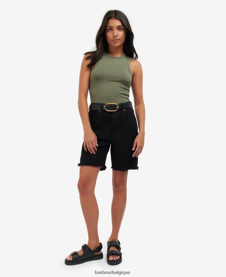 vêtements Barbour short galique blanc classique femmes T2L6ZP1799