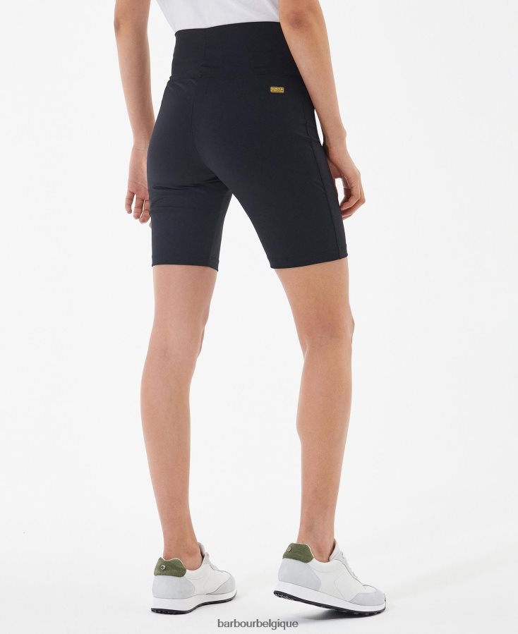 vêtements Barbour short halton noir classique femmes T2L6ZP1790